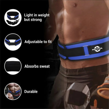 NIVIA QUICK LOCK GYM BELT FREE SIZE