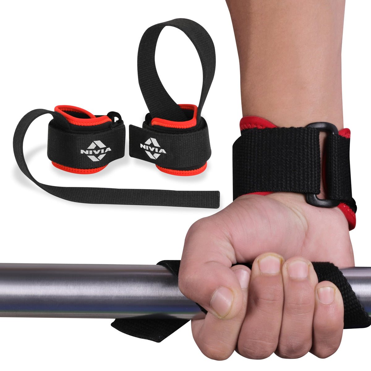 NIVIA WEIGHTLIGHTING GYM BAR STRAPS